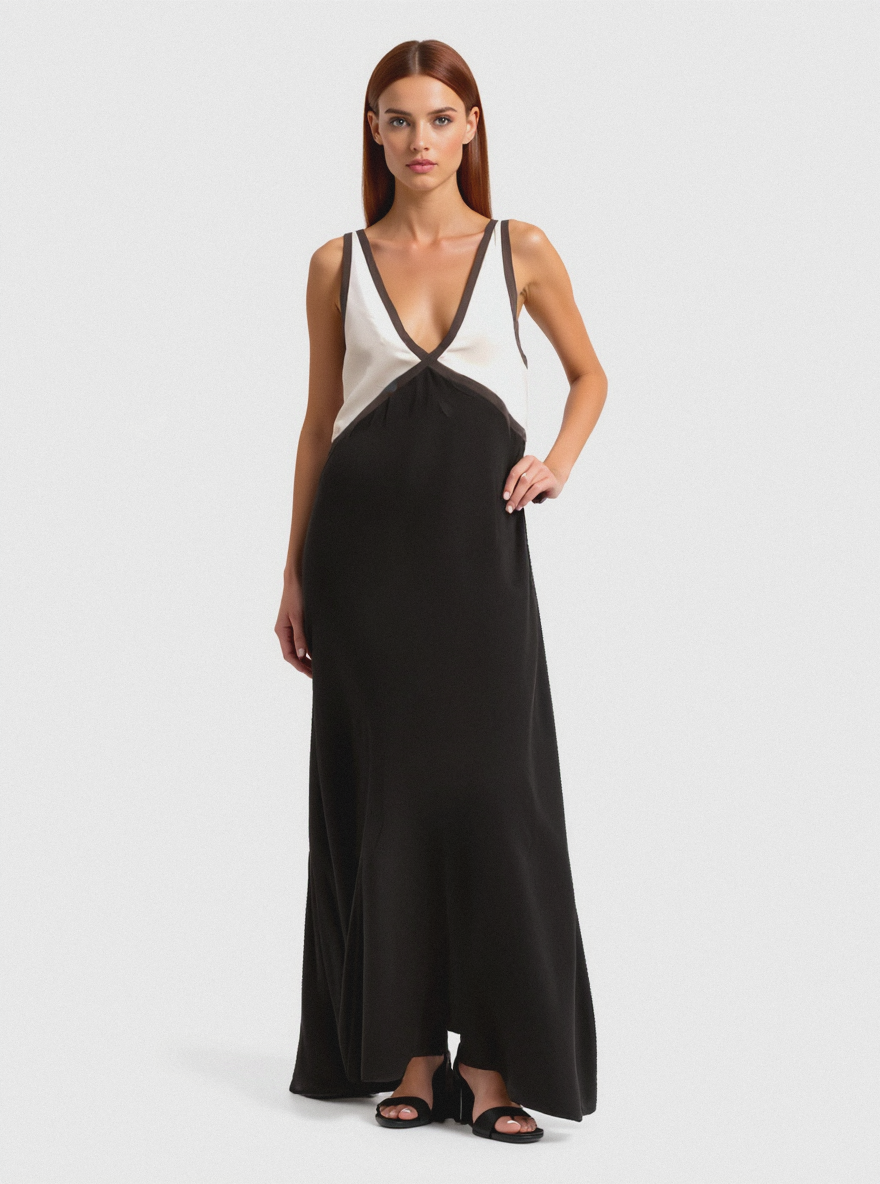 Élena | Élégante robe midi sans manches