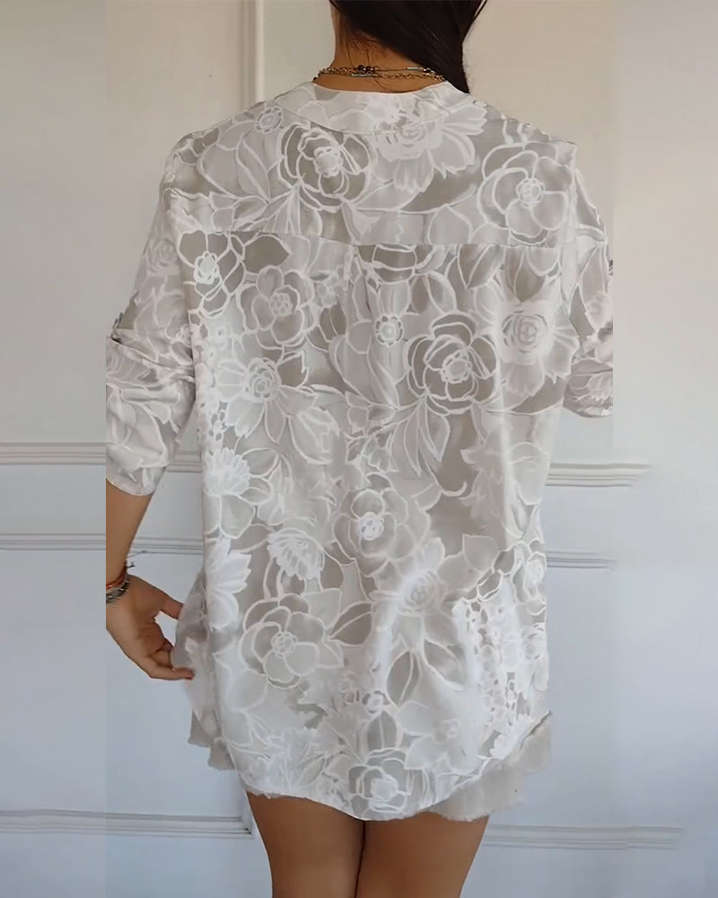 Sandra - Blouse à imprimé fleuri