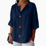 Élise | Chemisier en lin intemporel