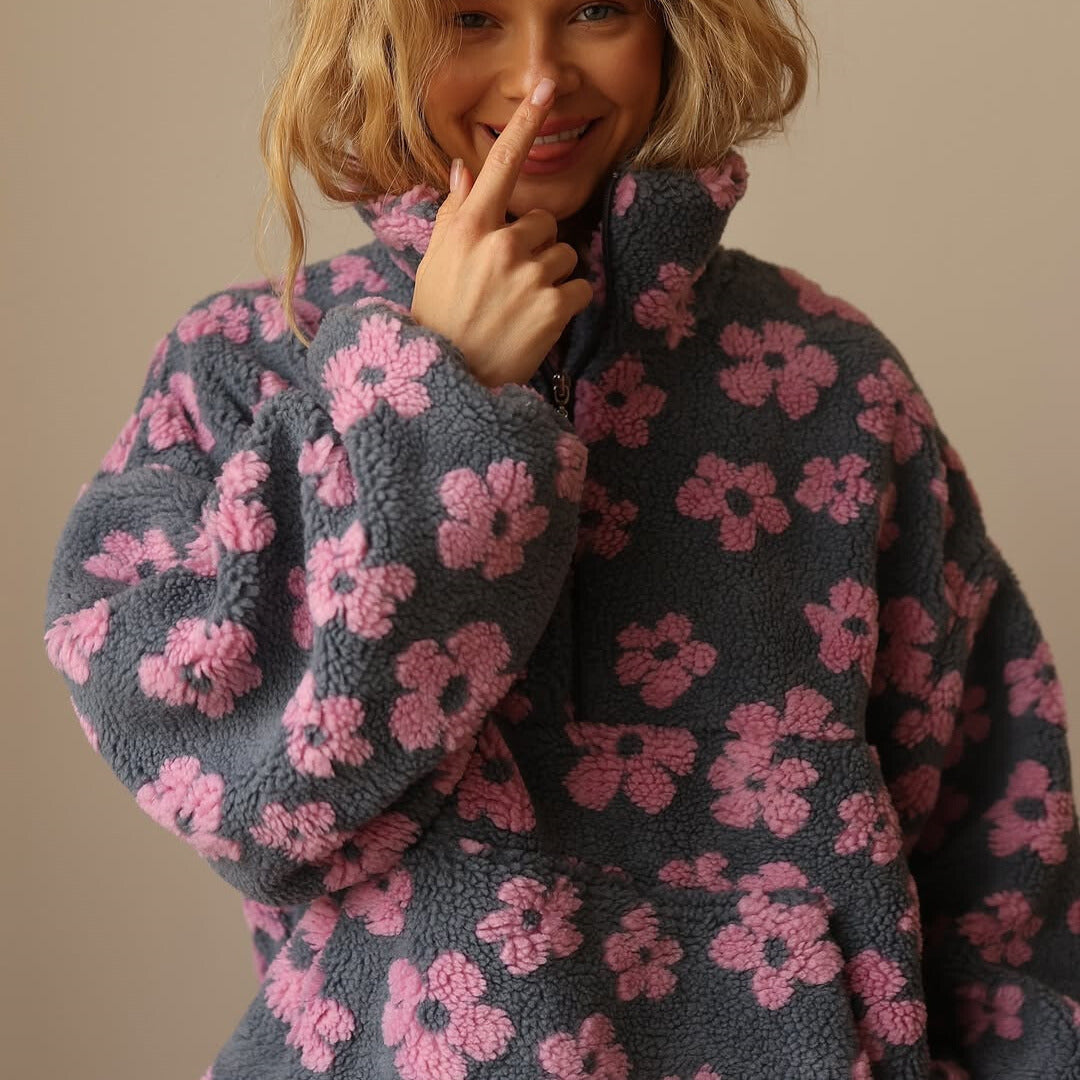 Amélie - Fleece chaud en fleur