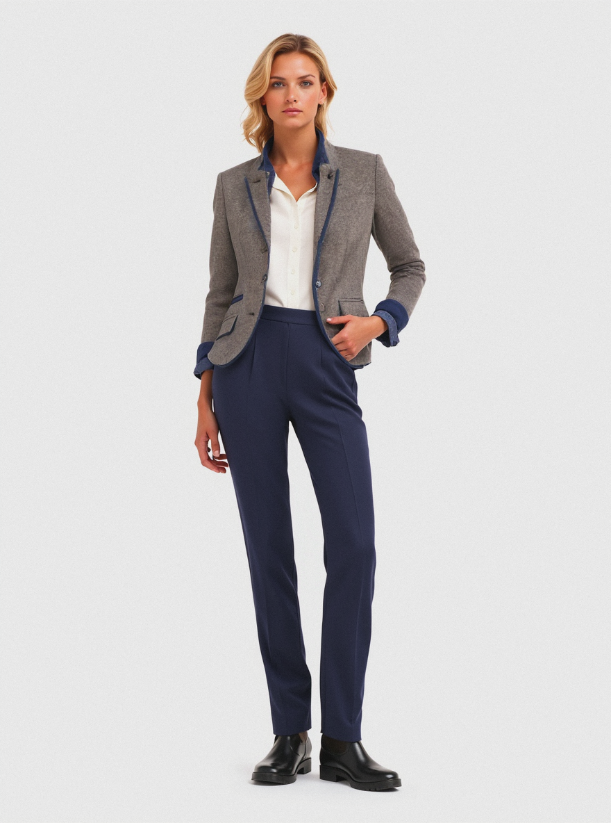 Vicky – Cardigan élégant à col montant