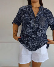 Sandra - Blouse à imprimé fleuri