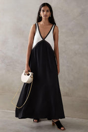 Élena | Élégante robe midi sans manches