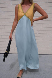 Élena | Élégante robe midi sans manches