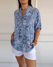 Sandra - Blouse à imprimé fleuri
