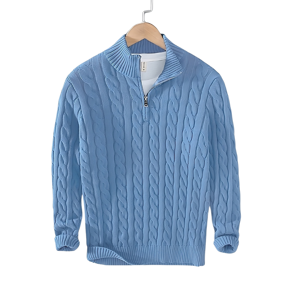 Didier - Pull Torsadé Demi-Zip