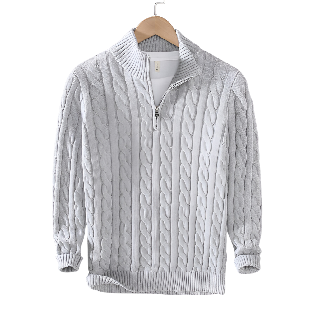 Didier - Pull Torsadé Demi-Zip