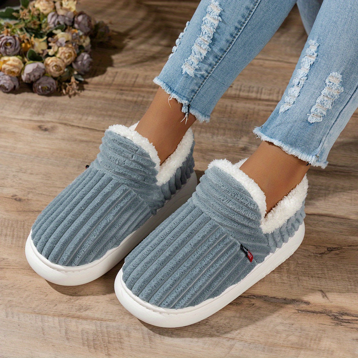 Camille - Chaussons en peluche CozyStep