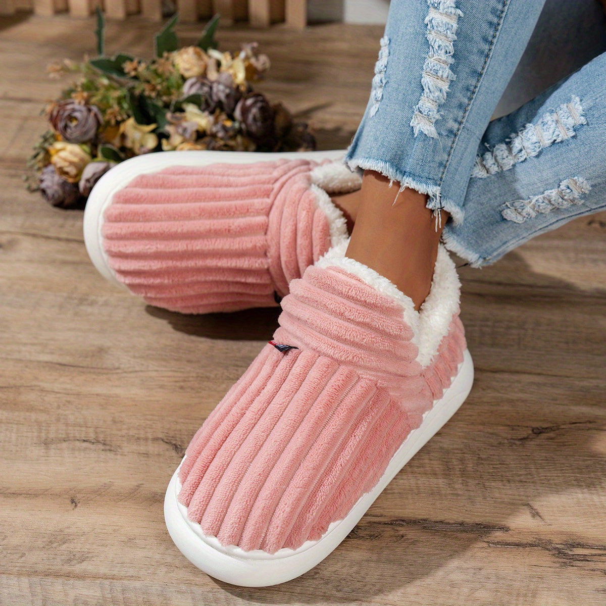 Camille - Chaussons en peluche CozyStep