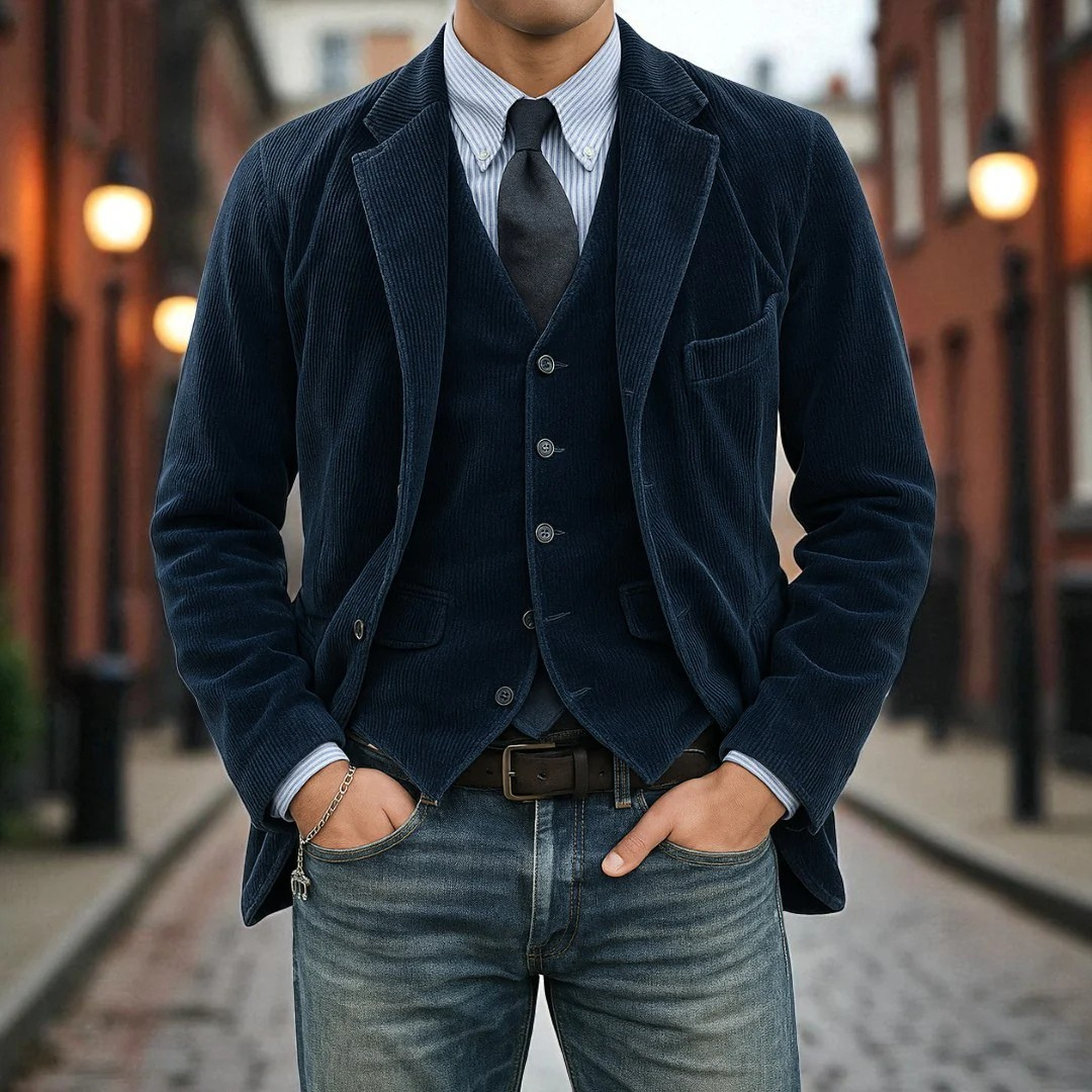 Auguste - ensemble 2 pièces : blazer et gilet