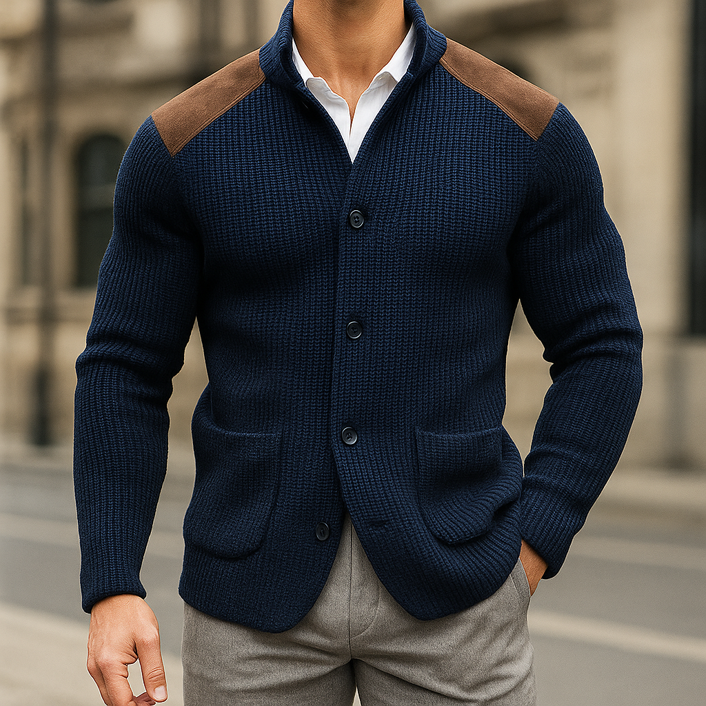 Lucien – cardigan de luxe texturé