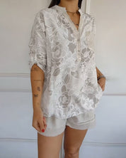 Sandra - Blouse à imprimé fleuri
