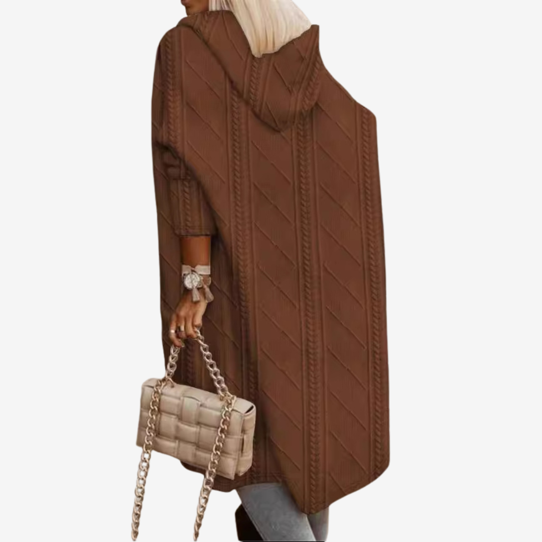 Gabrielle - Longue Cardigan Tricotée