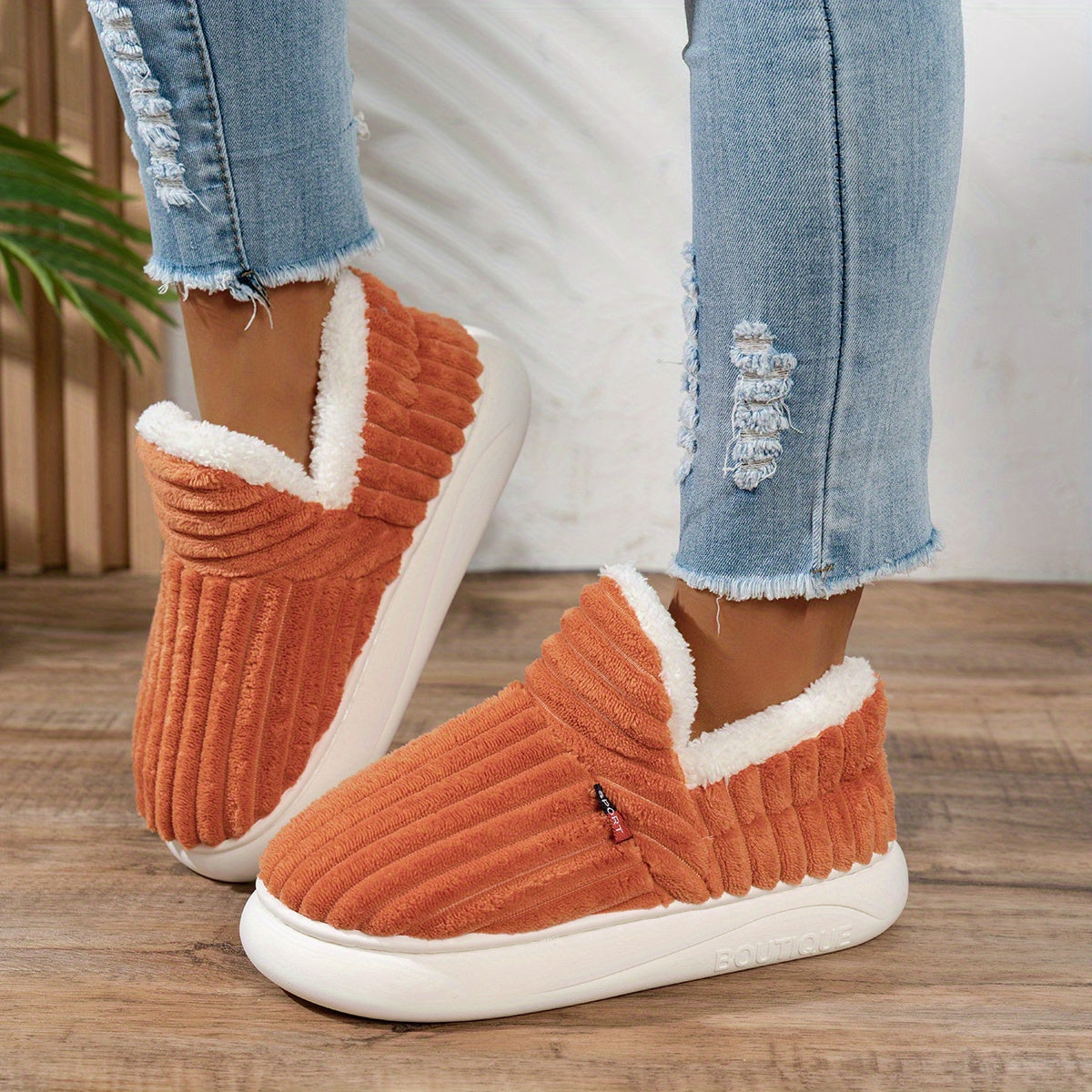 Camille - Chaussons en peluche CozyStep