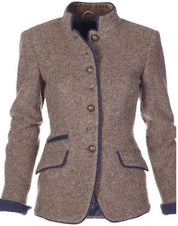 Vicky – Cardigan élégant à col montant