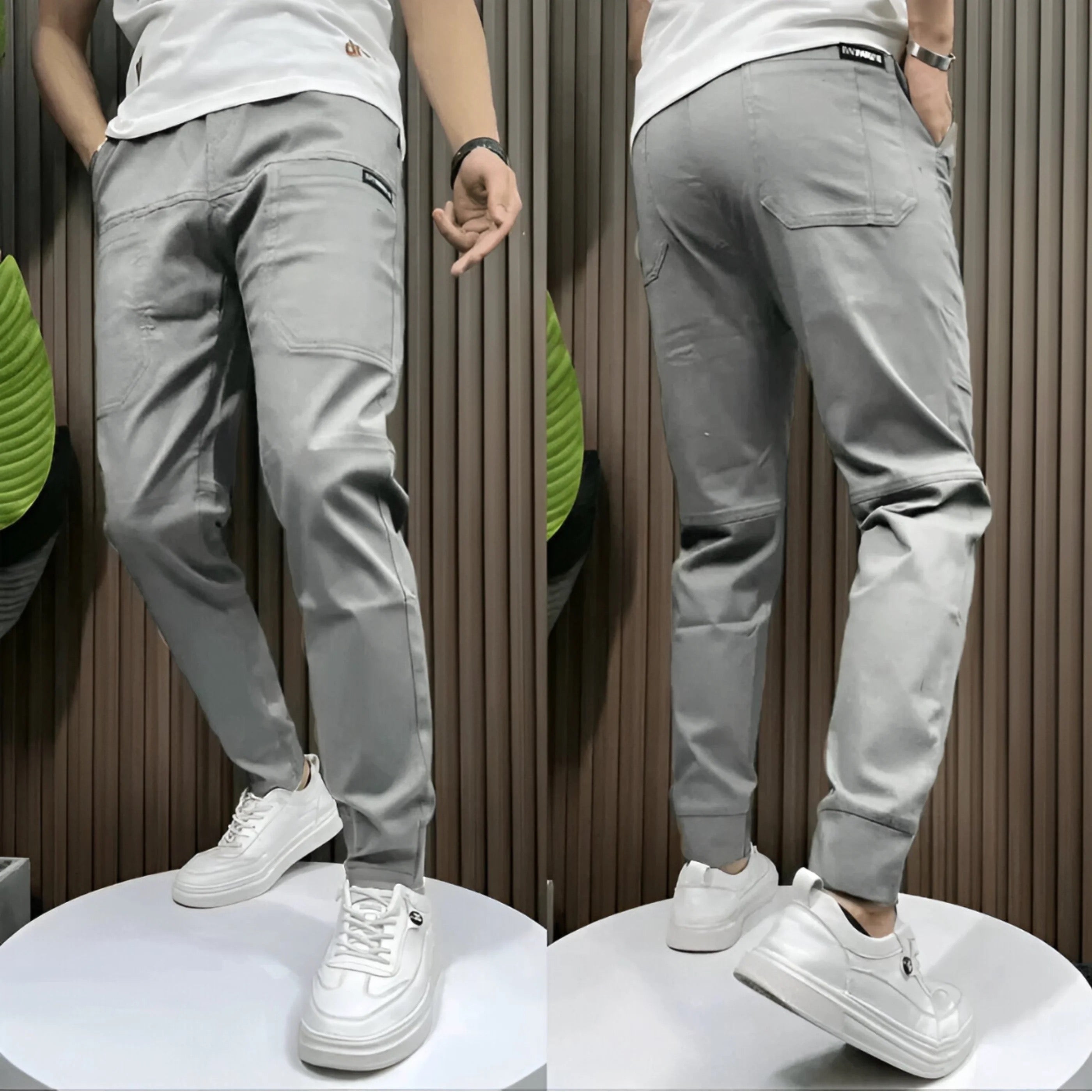 Antoine – Pantalon cargo élastique premium