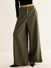 Zoé | Pantalon à la jambe large et au flair moderne