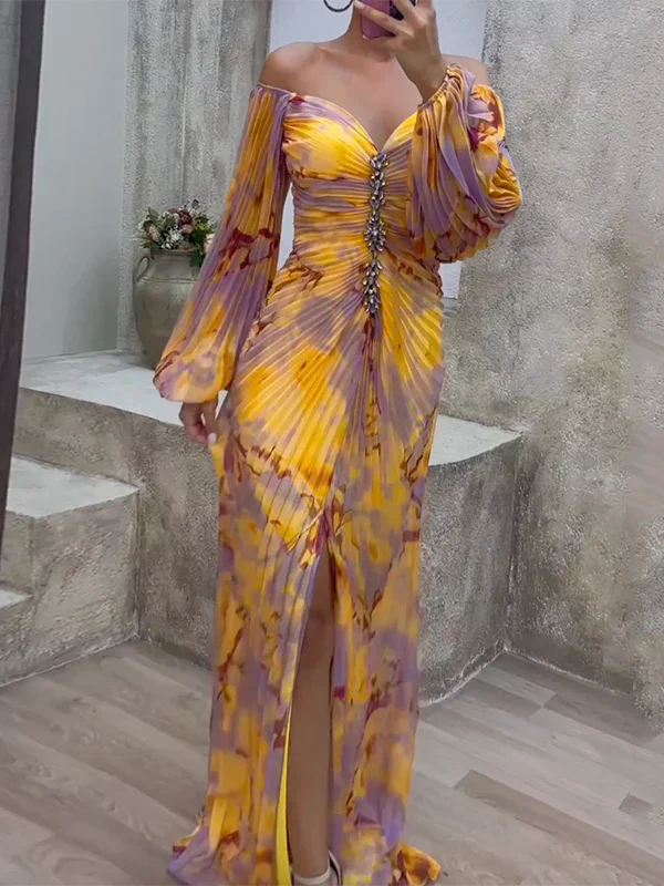 Kristine - Robe élégante à col en V