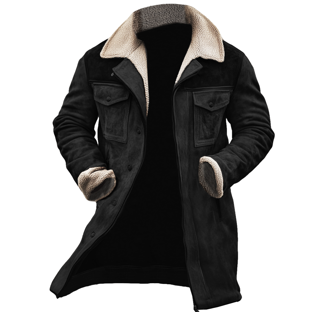 Louis - manteau long classique pour homme