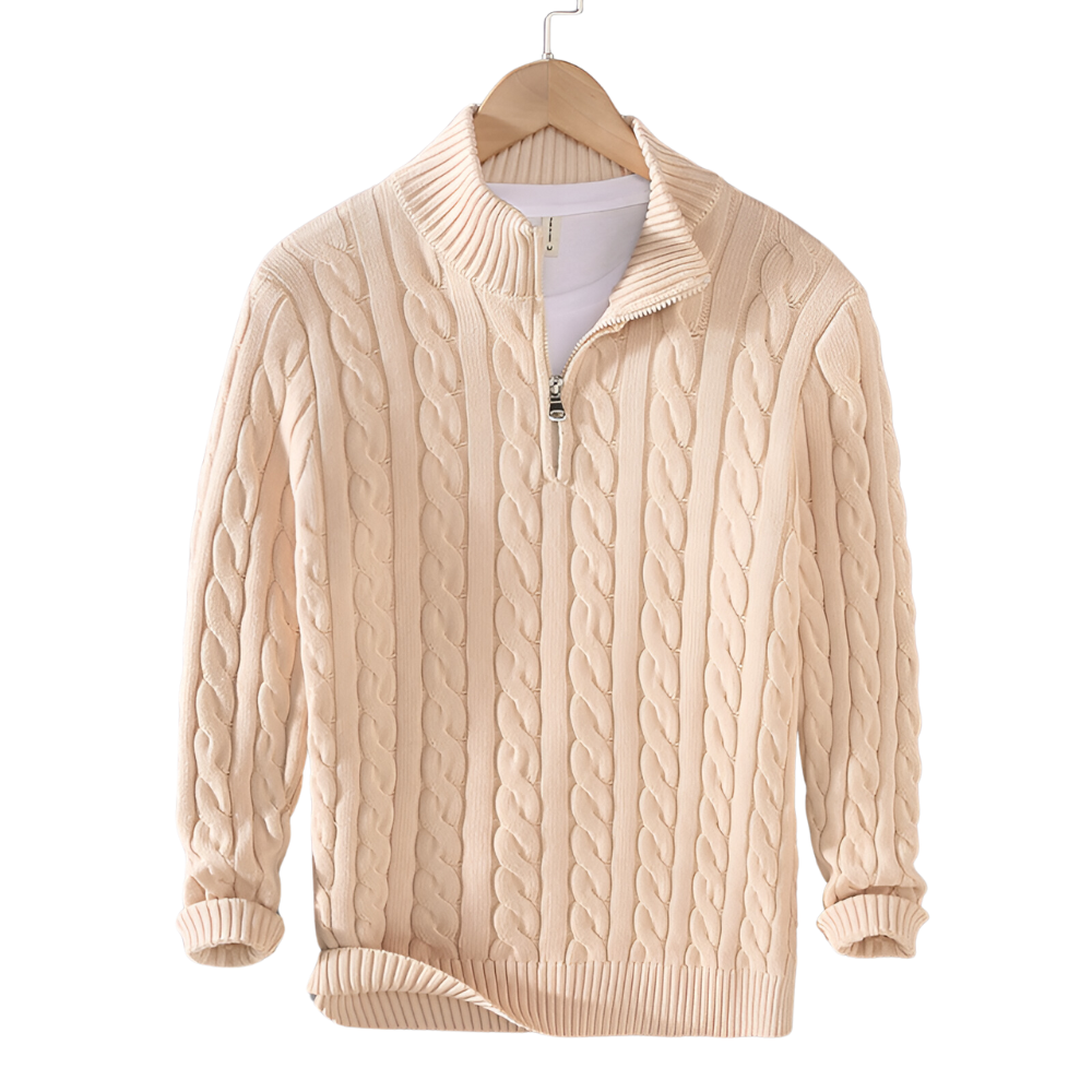 Didier - Pull Torsadé Demi-Zip