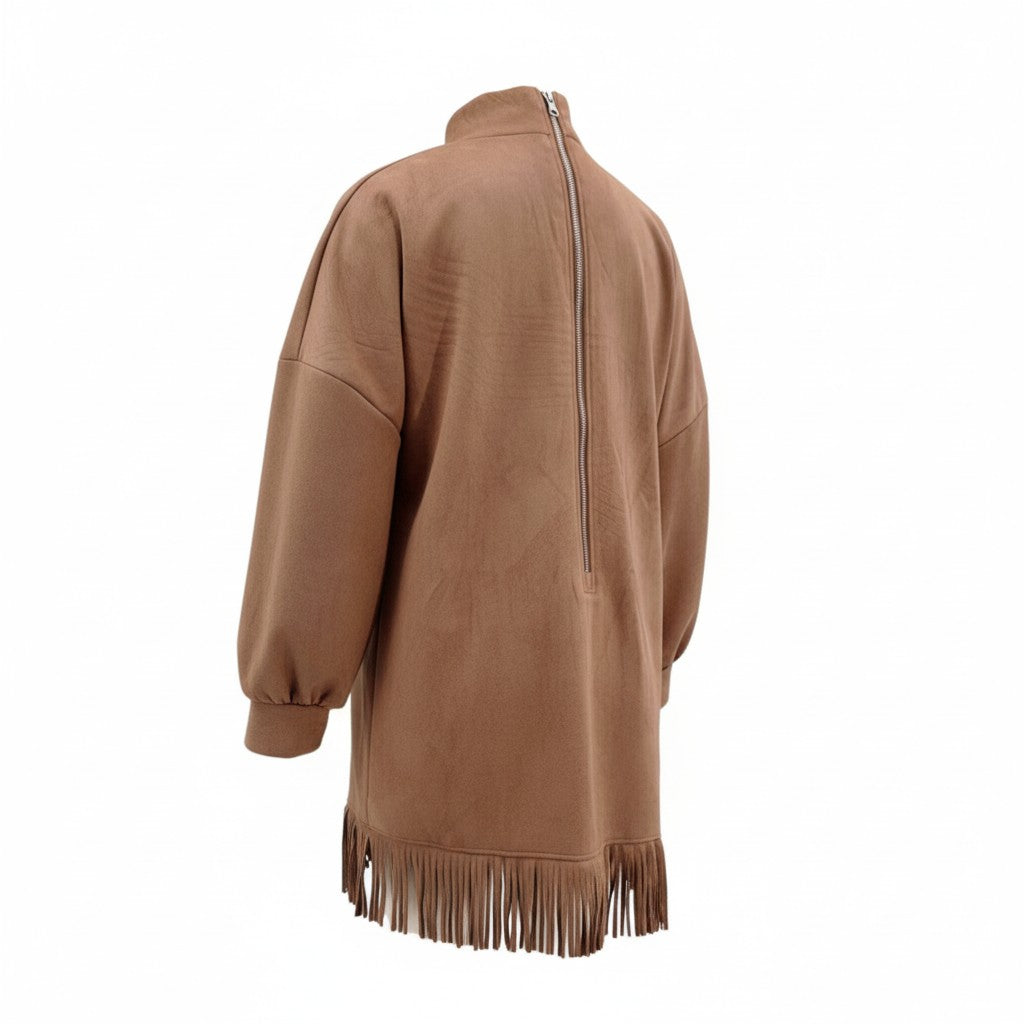 Chantal – Robe élégante à fines franges