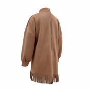 Chantal – Robe élégante à fines franges