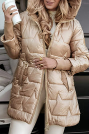Elara – Manteau d’hiver élégant avec capuche et doublure