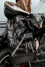 Elara – Manteau d’hiver élégant avec capuche et doublure
