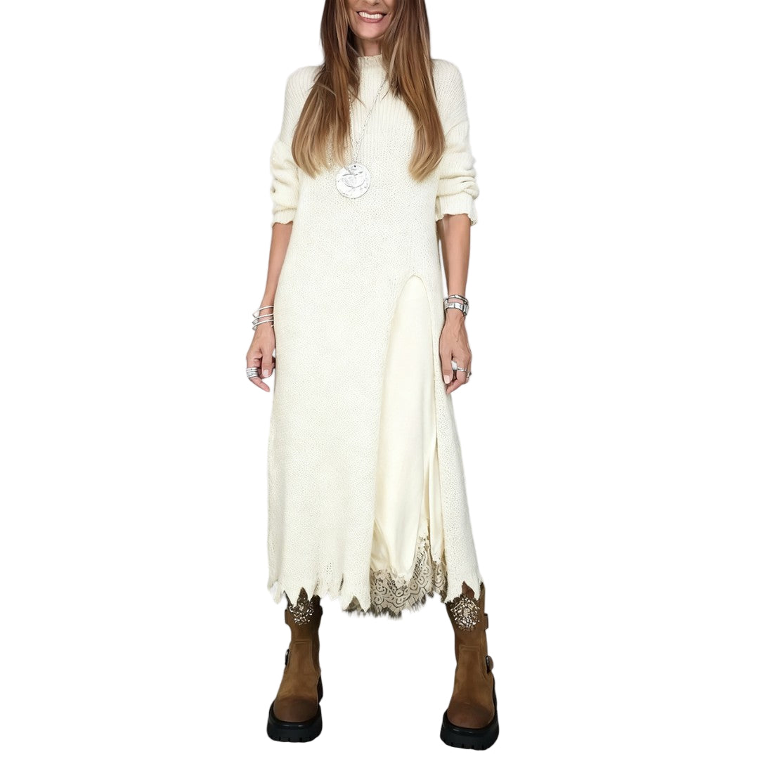 Solène – Ensemble robe pull élégant deux pièces