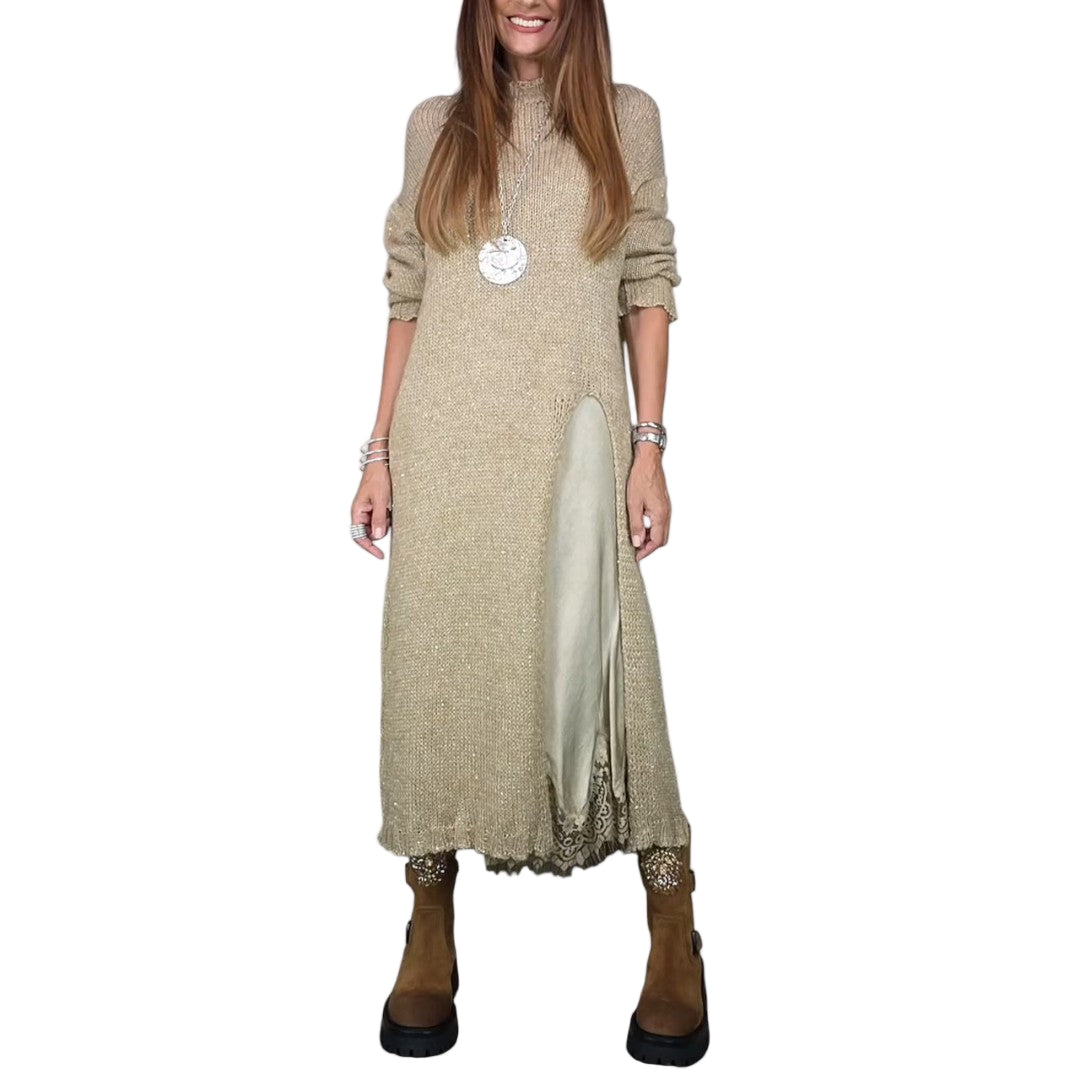 Solène – Ensemble robe pull élégant deux pièces