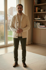 Étienne – Gilet en laine côtelée